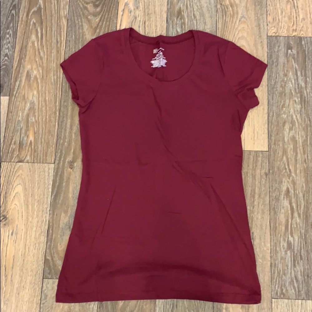 Burgundy shirt